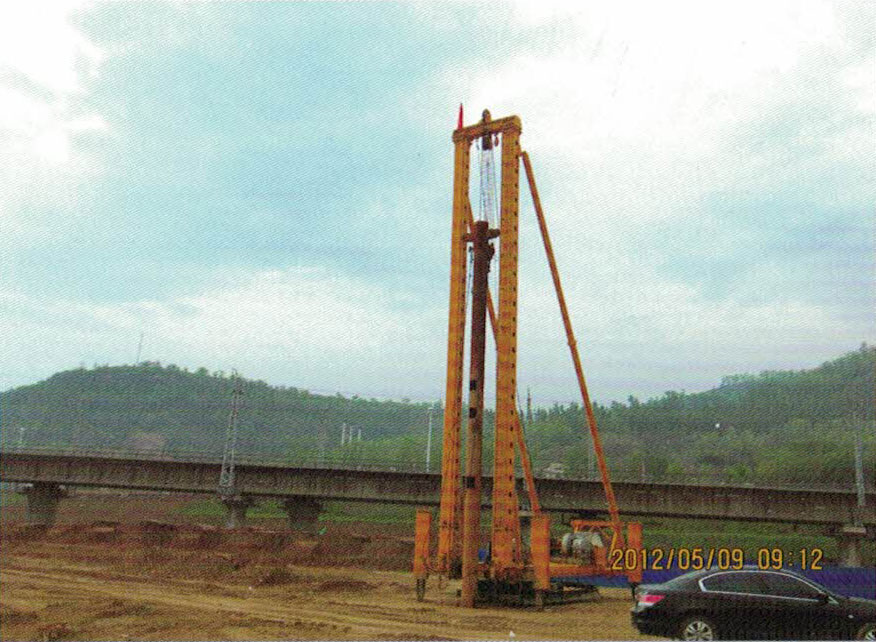 延安延長石油快速裝煤火車站灰土擠密樁
